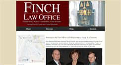 Desktop Screenshot of finchlawoffice.com